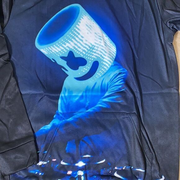 Unisex Hoodie DJ Marshmello - Medium NWT - Picture 2 of 8